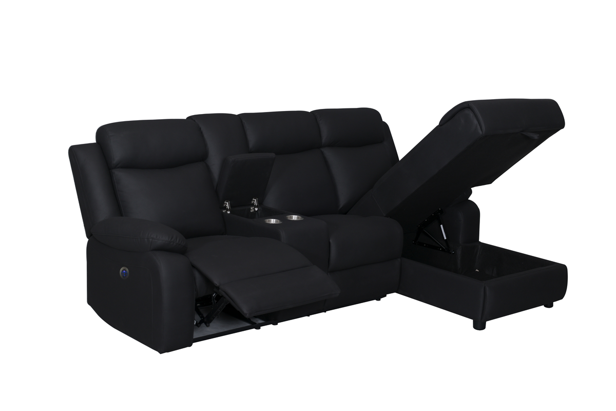 Charr Recliner Chaise Lounge with StorageRecliner Sectional