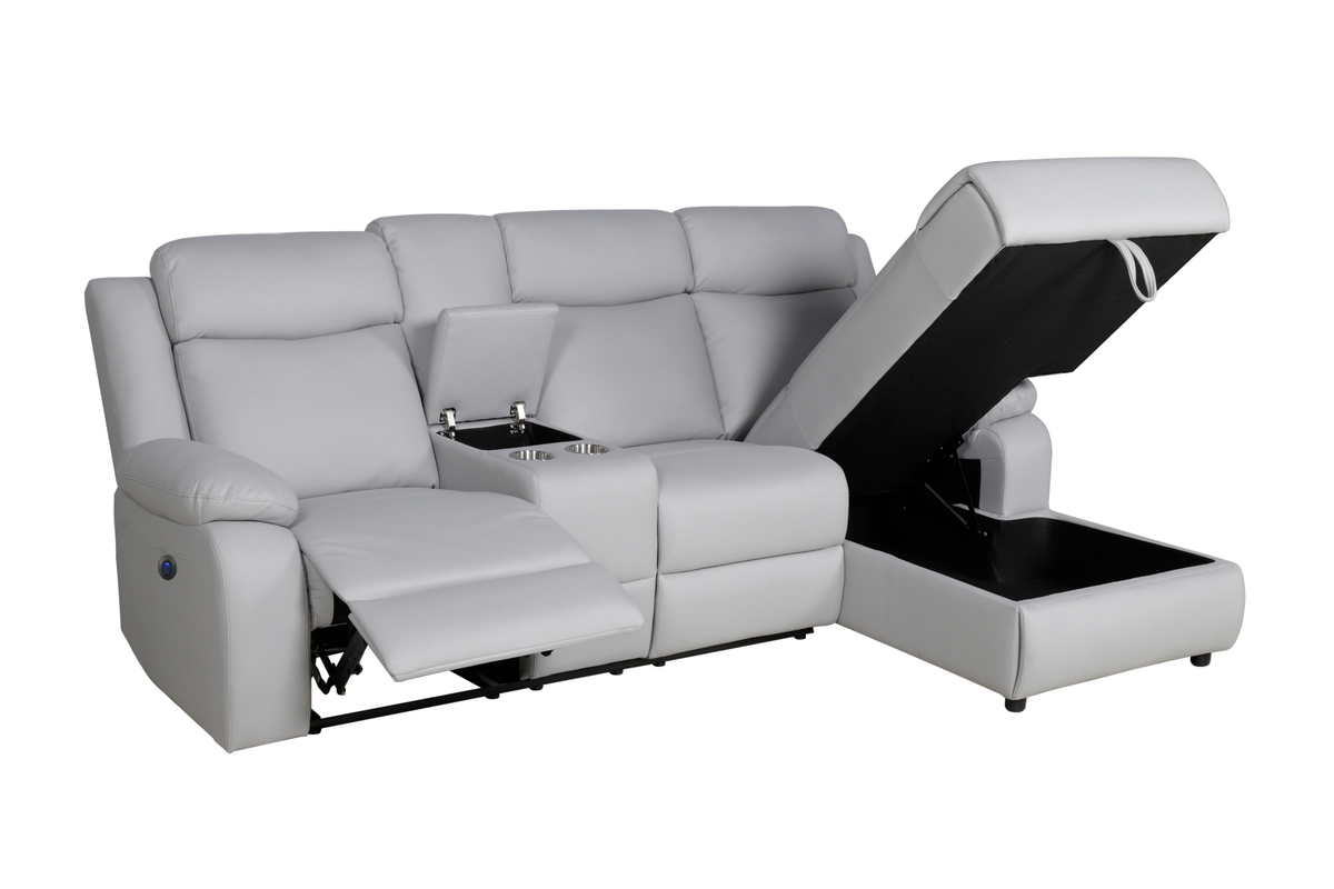 Charr Recliner Chaise Lounge with StorageRecliner Sectional