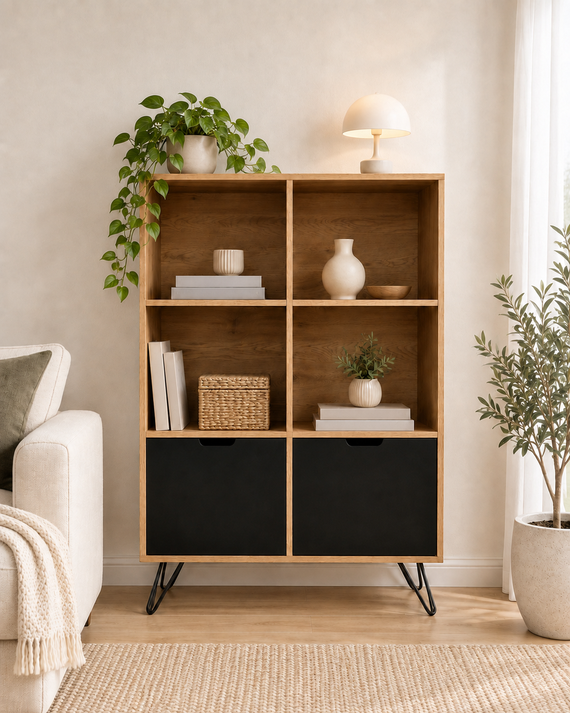 Arnold Bookcase with StorageBookcase