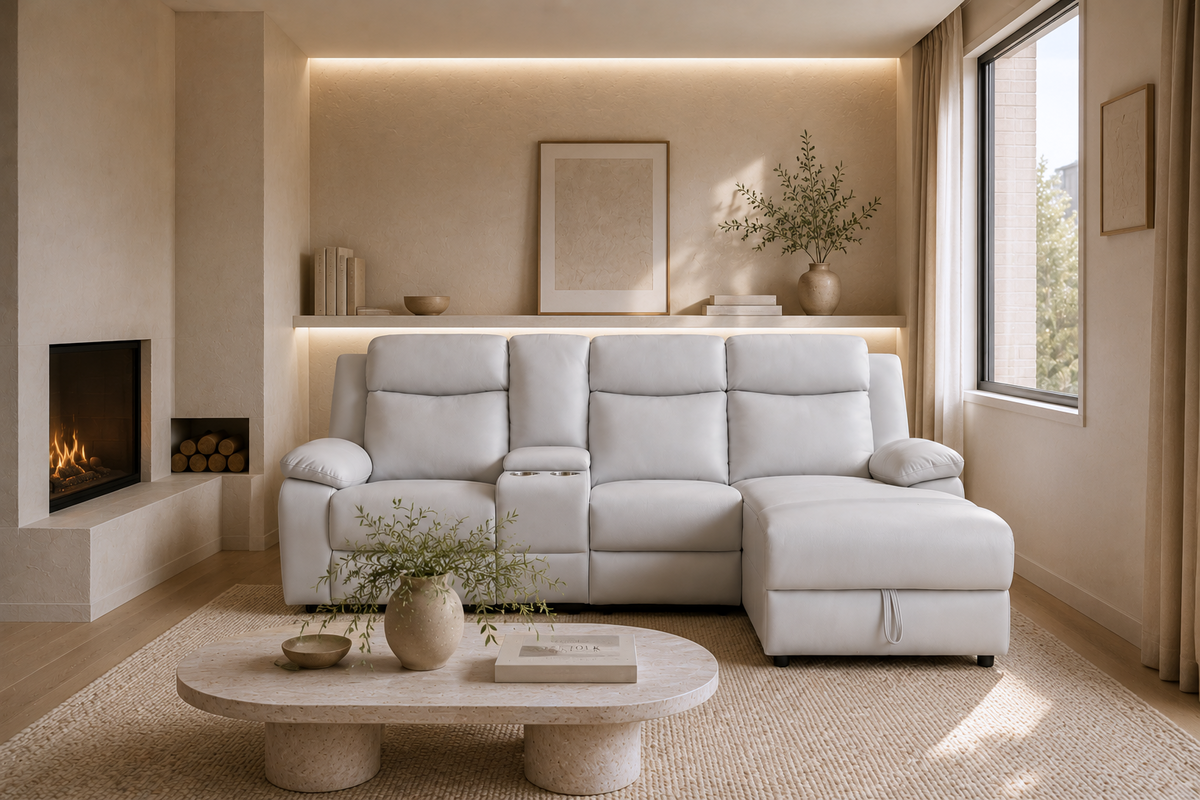 Charr Recliner Chaise Lounge with StorageRecliner Sectional