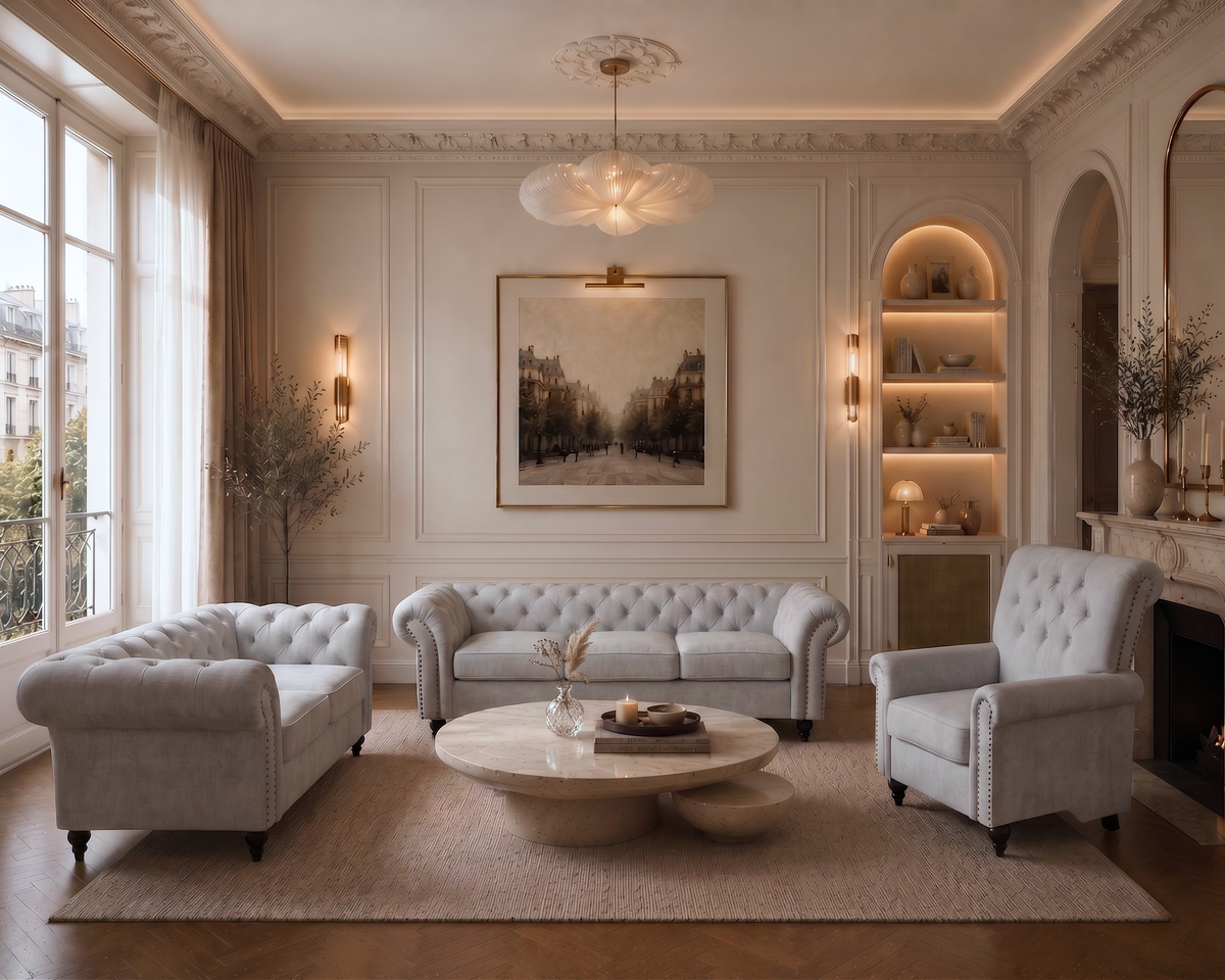 Elegance Chesterfield Lounge SuiteSofa Set