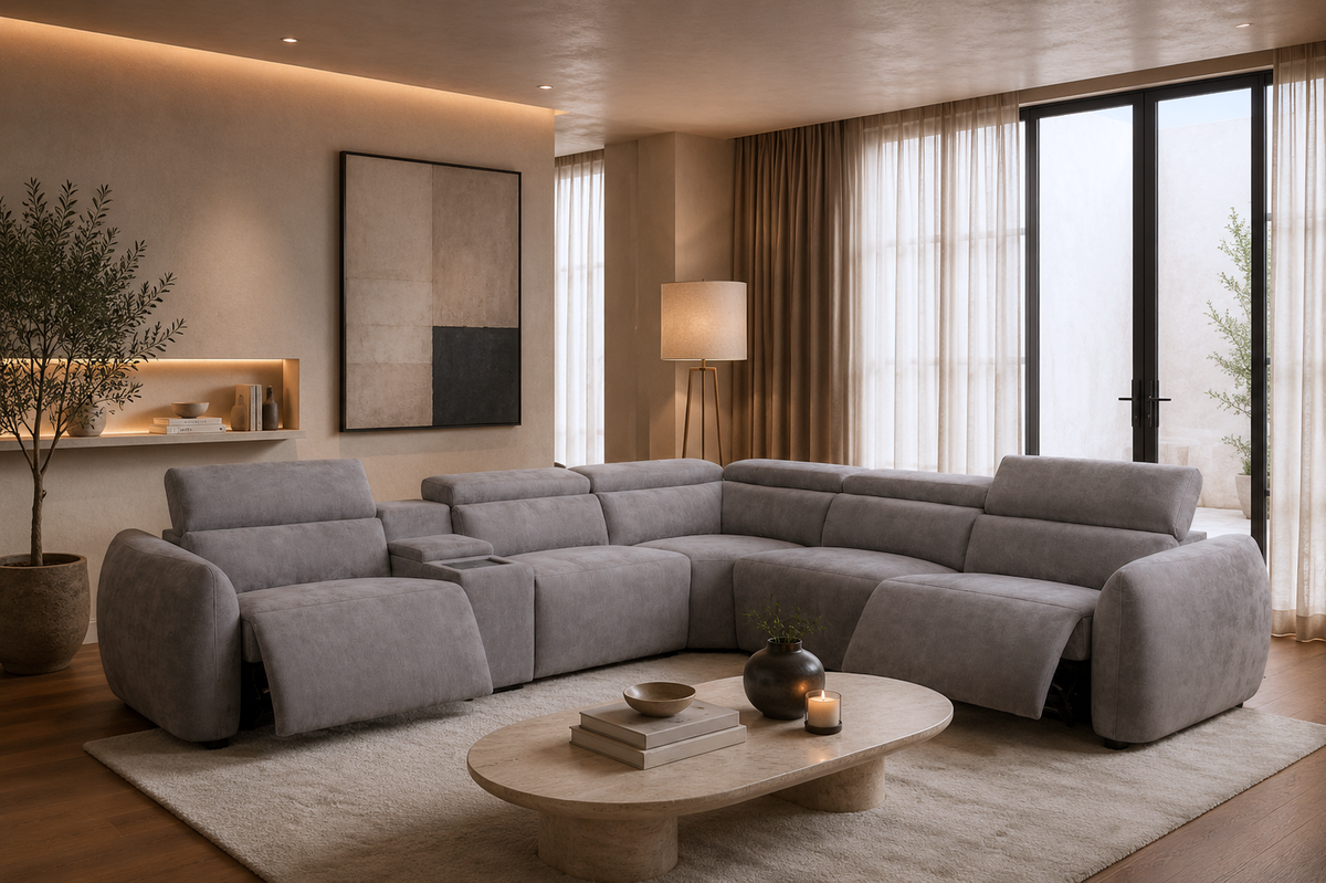 Gemini Modular Recliner Corner LoungeRecliner Sectional