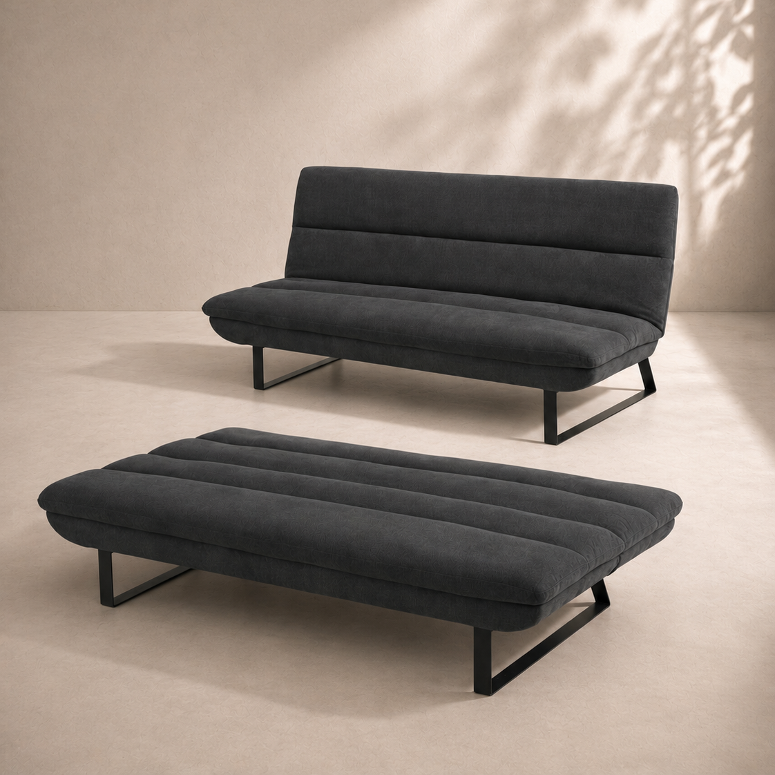 Geneva Fabric Click Clack Sofa Bed