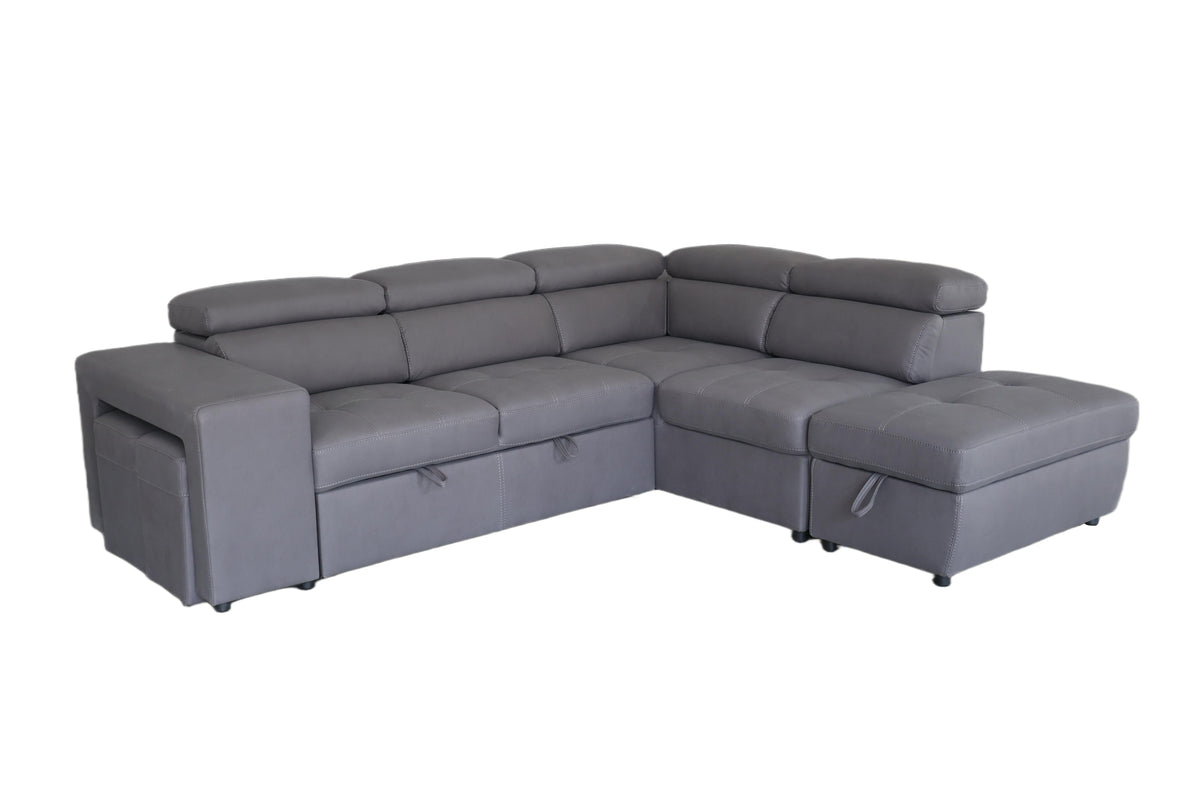 Luna Sofa Bed with Storage ChaiseCorner Sofa