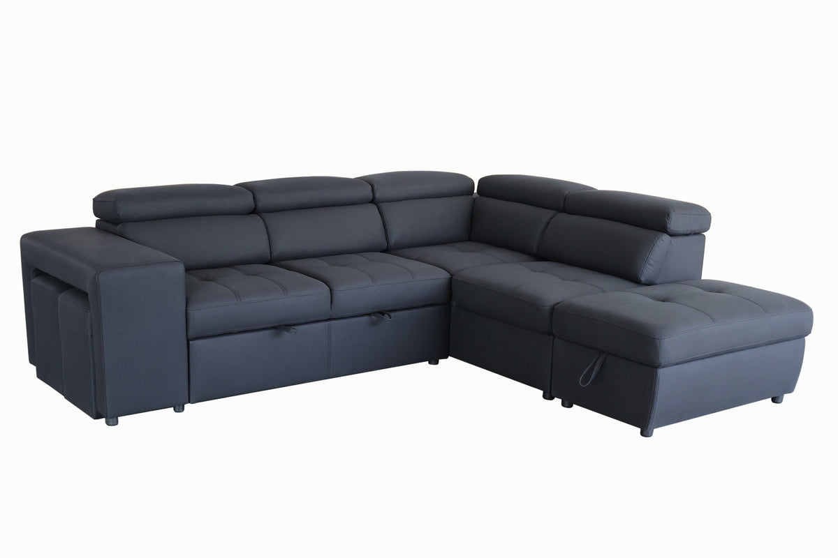Luna Sofa Bed with Storage ChaiseCorner Sofa
