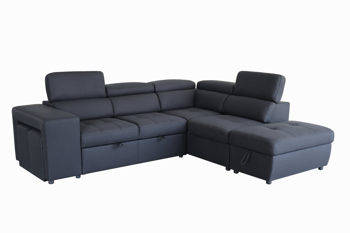 Luna Sofa Bed with Storage ChaiseCorner Sofa