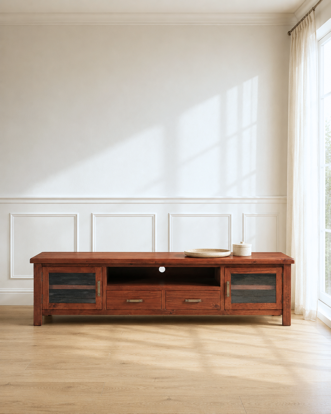 Preston Timber TV Unit