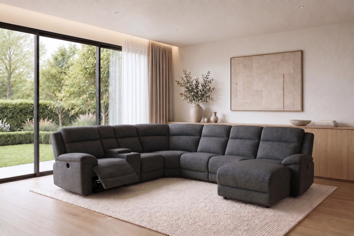 Polo Power Electric Lounge LicoriceRecliner Corner Lounge