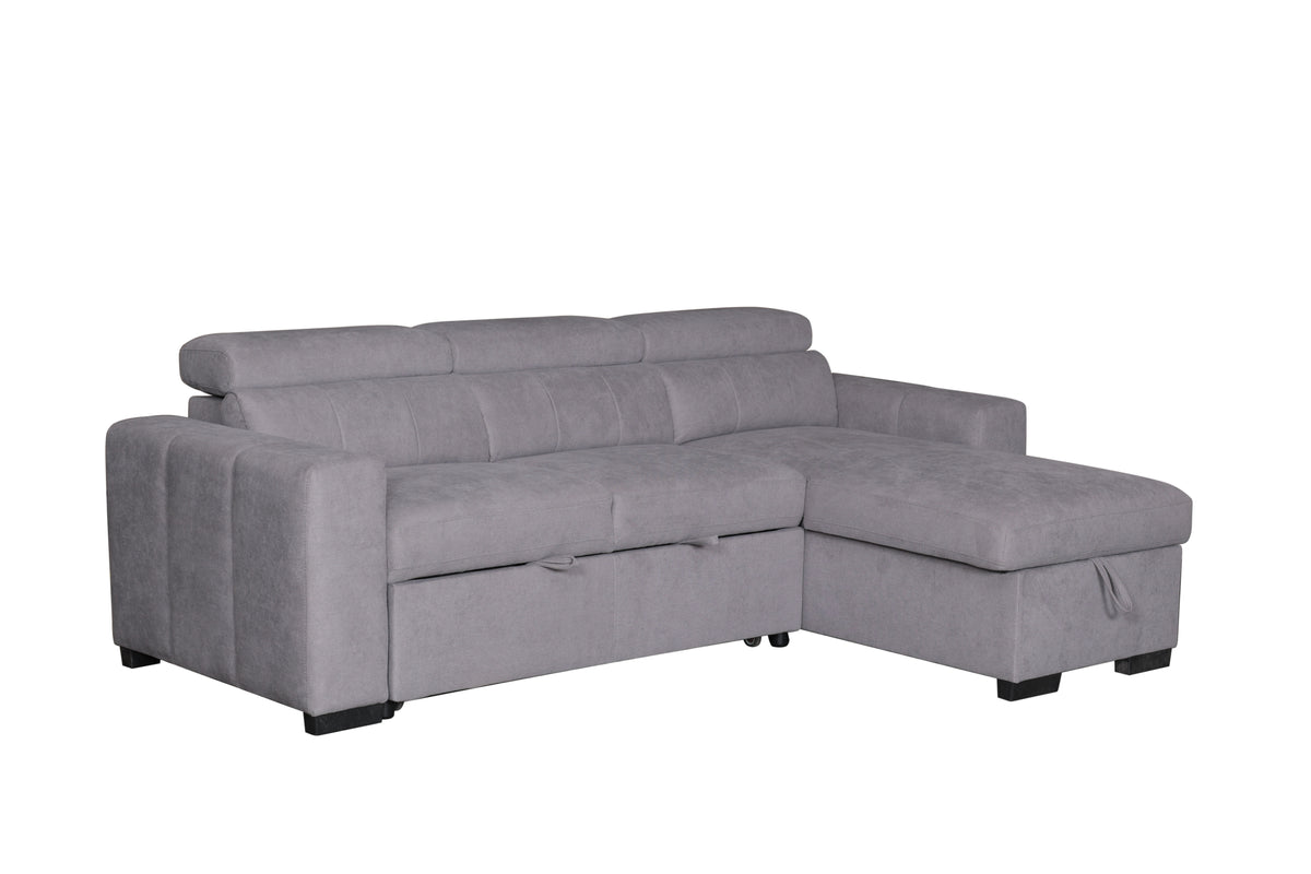 Sol Sofa Bed with Storage ChaiseSectional Sofa
