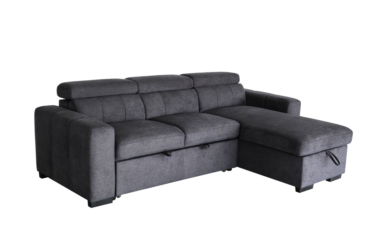 Sol Sofa Bed with Storage ChaiseSectional Sofa